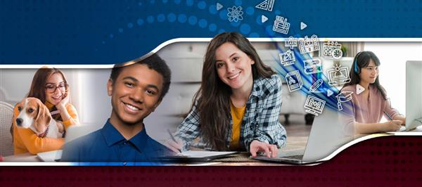 image of students working virtually image of students working virtually